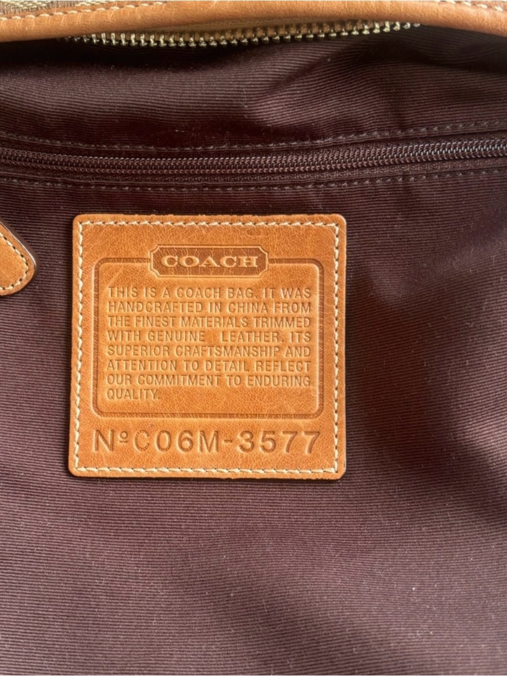 Coach Signature Soho Duffel (style number 3574 or 3577) - Picture 4 of 10